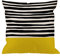 HGOD DESIGNS Dekorativer Kissenbezug mit Streifen, Sonnenscheinstreifen, Baumwollleinen, Outdoor-Kissenbezüge, quadratisch, Standard-Kissenbezüge für Sofa, Couch, Bett, 45,7 x 45,7 cm