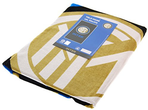 Asciugamano Maxi Ufficiale F.C. Inter Telo Mare Piscina Spugna 330 gr/mq puro cotone 90x170 cm