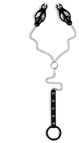 chenyesun Nippelklemmen Einstellbar Nipple Clamps Edelstahl Nippelklemmen Nipple Clamps SM Fetisch BDSM Toys Erotik SM Bondage Sexspielzeug Nippelkette Sextoys