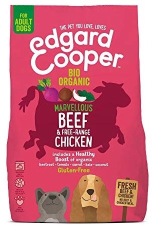 Edgard & Cooper Hundefutter für Erwachsene, Trockenfutter für Hunde, biologisch, glutenfrei, 7 kg, Biologisch, natürlich leicht verdaulich, gesunde Ernährung, schmackhaft und ausgewogen