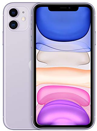 Apple iPhone 11 (64 GB) - Violett (inklusive EarPods, Power Adapter)