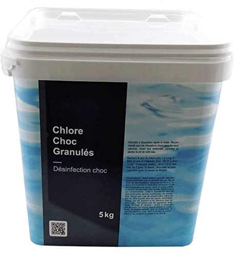 Aqualux Chlore Rapide Piscine - Action Choc - Rattrapage Eaux Vertes - Pastilles - 5 kg - Gamme Traitement Piscine Essentiel