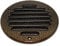 Bronze Louvred Wall Vent Grille with Flyscreen, Stainless Steel, Ø 150 mm / 6 Air Ventilation Duct Cover with Anti-Insect Mesh and Flat Back, Tough and Durable Metal