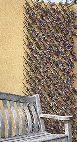 Smart Garden Artificial Violet Flower Expanding Trellis 180 x 60cm