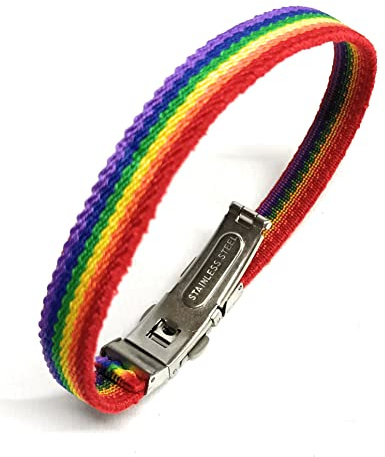 YOJAN PIEL Pulsera Elástica Bandera Orgullo | Bandera Arcoíris | LGTBI
