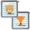 MeinBaby123® Schutzfolie kompatibel mit Toniebox 2er Set | Schutzcover selbstklebend | Premium Qualität | Aufkleber passgenau I Folie Sticker I Toniebox Zubehör (2er Set Bär & Fuchs)