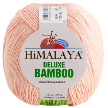 Strickfein Himalaya Deluxe Bamboo Wolle Strickgarn 60% Bambus 40% Baumwolle 100gr 124-05 Korall