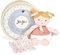 Jolijou - Les JOLIFLORES – Stoffpuppen aus Bio-Baumwolle – Kamelie mit Kuscheltier – Rosa – JJ6023