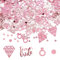 Brautparty Konfetti Roségold, Team Braut Konfetti Hochzeit Glitzer Konfetti Tischdeko Streudeko Tischkonfetti Papierherzen Teambride Tischdeko für Junggesellenabschied Urlaubsdeko JGA deko
