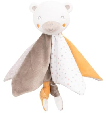 Kikkaboo Baby Schmusetuch Doudou, Rassel, Kuscheltier, Einschlafhilfe, ab Geburt, Farbe:beige