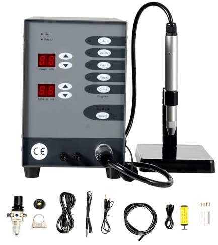 Jewelry Automatic Spot Welding Machine, 110V 60HZ Pulse Argon Arc Jewelry Spot Welder for Repair Gold and Hardware Workpiece Welding, DIY Jewelry Repair Tool