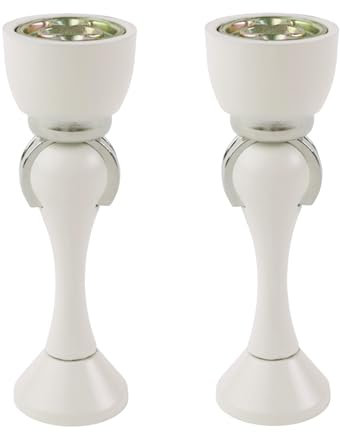 CG PLUS Magnetic Door Stop, Magnetic Door Catch, Door Holder, Door Stops, Wall Mounted, Floor Mounted, Door Banging Prevention (White, Small x 2pack)