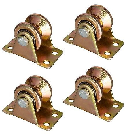 KCNOFNC 4 Pezzi Puleggia Carrucola, Carrucole con Cuscinetto a Sfera, Diametro ruota 31mm, per corda da 6 mm