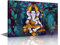 TISHIRON 1 Stück Leinwand Gott Ganesha Poster für Zimmer Wandbilder Lord Ganesha Gemälde Moderne Kunstwerk Heimdekoration für Wohnzimmer gerahmt fertig zum Aufhängen 45,7 x 30,5 cm