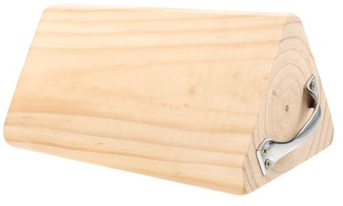 Holibanna Wooden Wheel Chock for Camper Heavy Duty Trailer Wheel Stabilizer