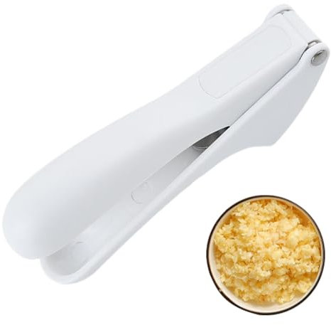 Knoblauchschneider, professioneller Knoblauchschneider, manuell – Knoblauchpresse aus Edelstahl, robust, leicht zu reinigen, effizientes Zerkleinern für die Küche