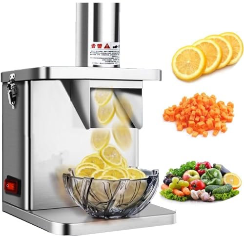 3 in 1 Electric Vegetable Chopper, Commercial Food Slicer&Cutter, Automatic Potato Carrot Dicing Cube Cutting Machine, French Fry Cutter for Commercial Home Use