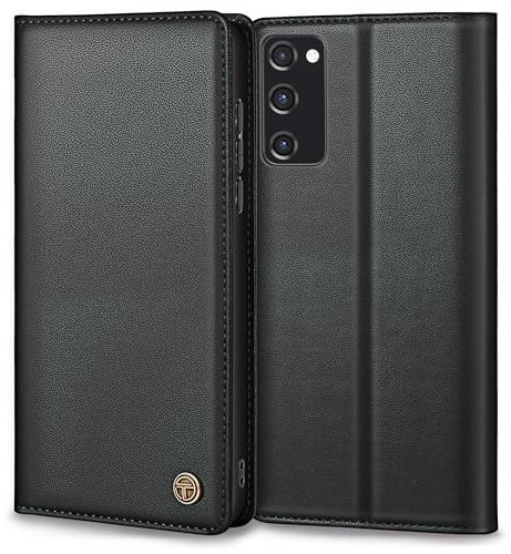 Handyhülle für Samsung Galaxy S20 FE Hülle, Premium Lederhülle Schutzhülle für Samsung S20 FE Hülle Wallet Kartenfach Standfunktion Klappbar Flip Case für Galaxy S20 FE Hülle, Schwarz