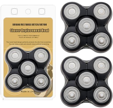 Ersatzköpfe kompatibel mit Remington XR1600,RX7,BOSS XR7120,XR7100 Series Rasierern, 2 Stück