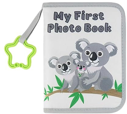 Baby Photo Album Soft Cloth Baby Photo Book, Soft Cloth Cartoon Giraffe Family First Year Memorys Photo Book Album, My Firsts Family Personalized Photo Albums, for Family Memorys, Baby Shower Favor