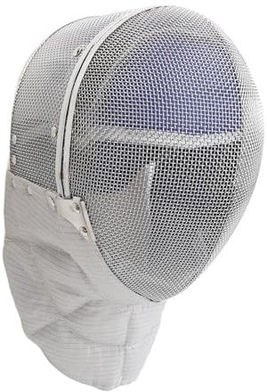 FLEXMAN Fechtmaske, Fecht Degenmaske, Stahlgeflecht, Wasserdichtes Futter, Schwert Gesichtsschutz, Schutz für Wettkämpfe, Sportliche Aktivitäten (M)