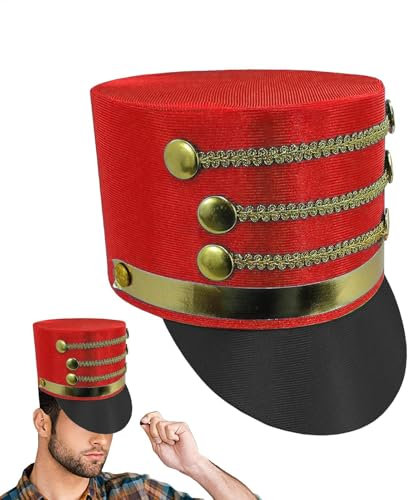 Nussknacker-Cosplay-Hut, Accessoire für Cosplay, Soldatenband, einzigartiges Festival-Kostüm, Nussknacker-Hut, Cosplay-Spielzeug für Aufführung, Cosplay,