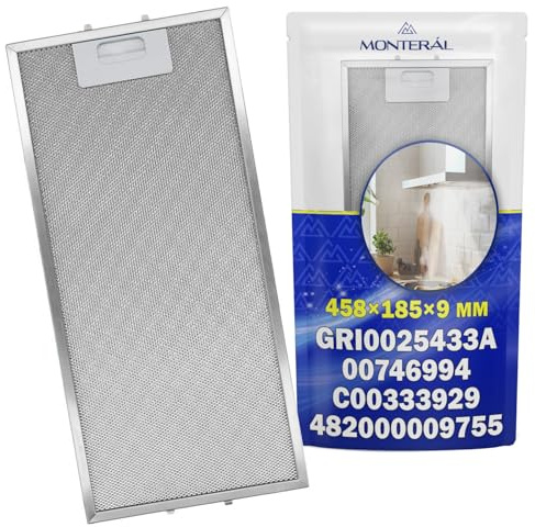 Rejilla Campana Extractora 458x185x9 mm 00746994 para Bosch para Siemens