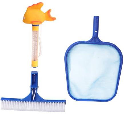 Warmhm Pool Reinigung Mit Teleskop-kescher Und Bürste Komplett Schwimmbecken Teiche Und Springbrunnen Und Insekten-entferner Langlebiger Kescher Für Einfache Reinigung