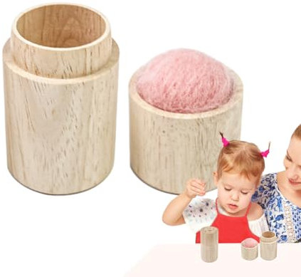 Nähnadelhalter, Nähnadelkissen - Tragbare Nähnadelbälle | Holznadel-Aufbewahrungsbox Und Deckel, Nadelkissen Zum Selbermachen Quilt-Nadeln