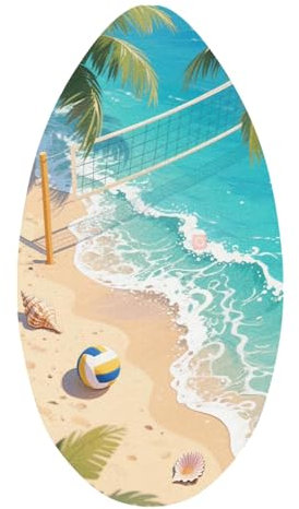 DimyFew Skimboard 35 Zoll Holz für Jugendliche Und Kinder, Geeignet für Anfänger, Beach-Volleyball