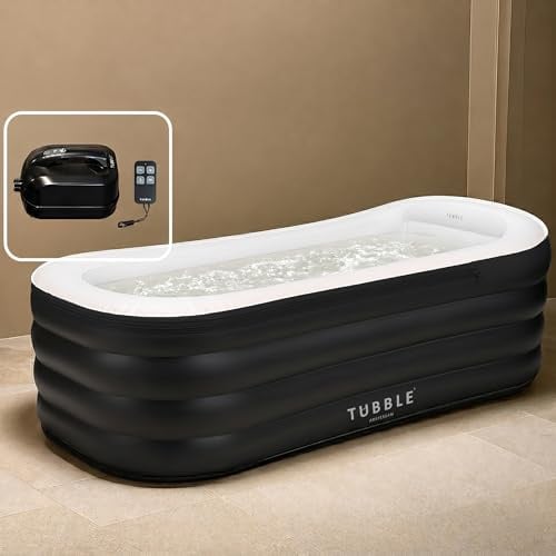Tubble® Cuzi Vasca Idromassaggio Gonfiabile 255L Ambient Taupe - Spa Pieghevole per Adulti, Uso Interno ed Esterno, Utilizzo Tutto l’Anno, Massaggio a Bolle Relax