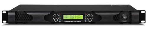 Digital Power Amplifier - 350W Dual-Channel, Adjustable Volume, 1U Rack Mount for Passive Speakers and Outdoor Subwoofers