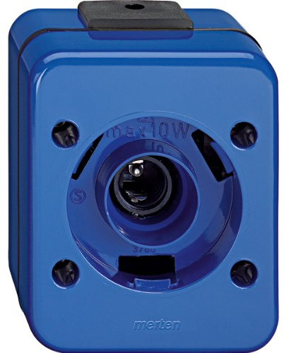 Merten 378075 Lichtsignal E 14, blau, SCHLAGFEST