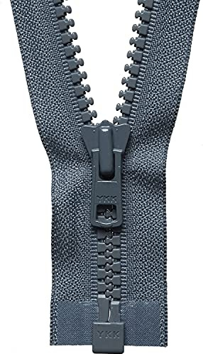 YKK Open Ended Zip, No. 578 Dark Grey, 76 cm Length