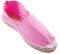 Alpargatas de Esparto Plana Made in Spain en Rosa Talla 41
