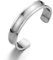 COOLSTEELANDBEYOND Klassiker Herren Armband Armreif aus Edelstahl Farbe Silber Satiniert Rillendesign