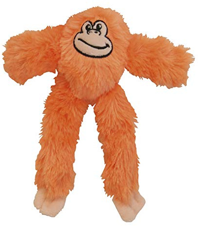Stuffed Dog GLORIA - Size 21 cm - Plush Mini Kika - Dog Toy - Plush with Sound - soft texture - Highly resistant - Ideal for small dogs - Orange