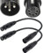 XLR Male 3 Pin to XLR Female 5 Pin DMX 512 Turnaround DMX Stage Light Cable by SiYear, XLR3M to XLR5F Adaptor Cable (12inch / 2Pack)