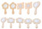 Milisten 10 stücke DIY Holz Spiegel Handwerk unvollendet handspiegel Mini Holz Prinzessin Spiegel für Kinder DIY malerei Handarbeit Handwerk