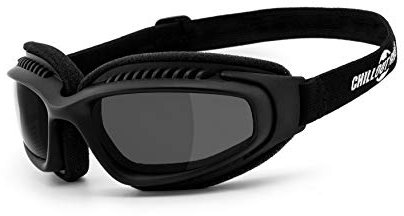 Chillout Rider® | Chopperbrille, Motorrad Sonnenbrille, Bikerbrille, Motorradbrille | beschlagfrei, gepolstert, bruchsicher | Brille (smoke [CR004])