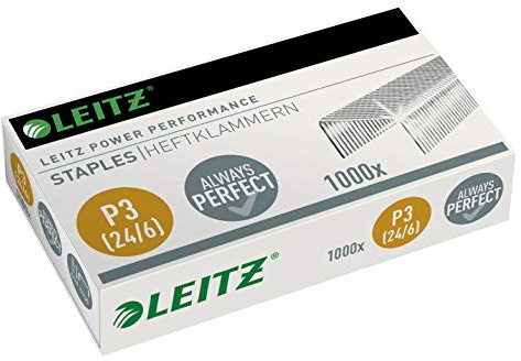 Leitz 55700000 Heftklammer (24/6 mm) verzinkt (20000er Pack)