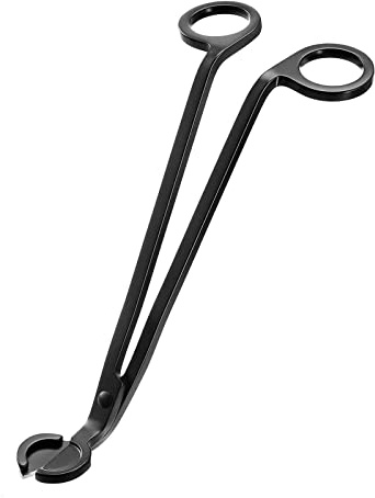 LDAOS Coupe-mèche de Bougie, Coupe-mèche de Bougie, cisaille à mèche, Ciseaux de mèche (Noir Mat)