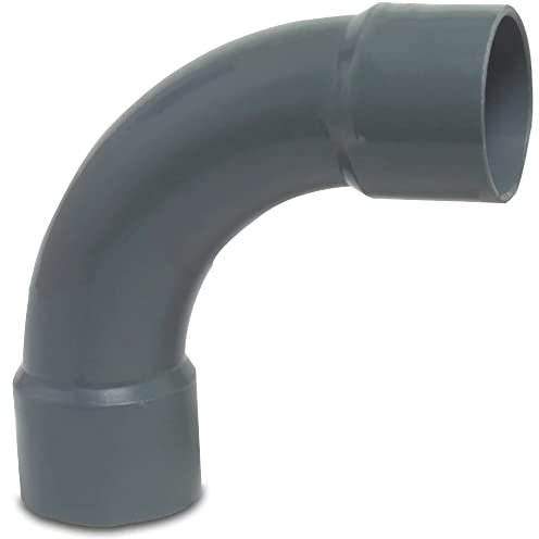 STEMAX-Wassertechnik: PVC-Klebefittings, Bogen 90°, klebemuffe x klebemuffe, Größe: 40mm x 40mm