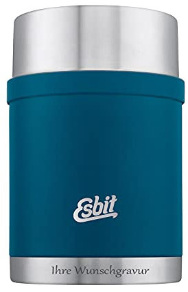 Esbit Sculptor Thermobehälter für Essen, mit personalisierter Gravur, Edelstahl, BPA-Frei, Schwarz, Silber &mehr, 500ml, 750ml & 1000ml, Speisegefäß für warme und kalte Speisen, für Suppen und Salate