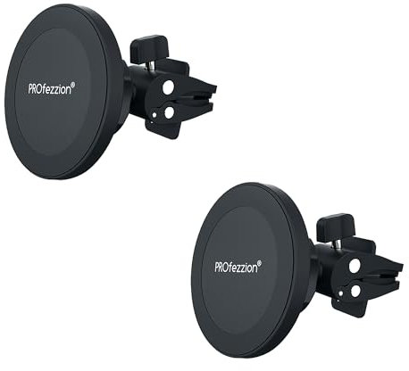 PROfezzion 2er-Set Handyhalterung Auto Magnet für Lüftung Kompatibel mit Mag-Safe, Handy Halterung Auto lüftung Autohalterung für iPhone 17/16/15/14/13/12 Pro Max & alle Smartphones