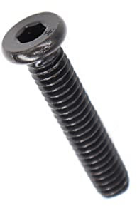 cSeao 10pcs Black 5/16-18 x 1-1/2 Socket Cap Screws Allen Head Bolts with One Hex Key