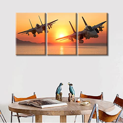 Grumman F-14 Tomcat Fighter Jet Wandkunst, Gemälde auf Leinwand, Schlafzimmer, Wandkunst, moderne Heimdekoration, Militärflugzeug, Hausdekorationen für Wohnzimmer, Bilder auf Holzrahmen, 106,7 cm B x