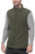Outdoor Ventures Gilet in pile da uomo, leggero, senza maniche, antivento, con calda imbottitura, per uomo, con tasche con cerniera, Verde cipresso, M