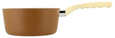 MENASTYL - Casserole 18cm Colorama noisette - En Aluminium - Revêtement antiadhésif en céramique - Tous feux dont induction