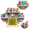 OPERMAXER Tonie Regal Wolke für 30-35 Figuren, 3er Set TonieRegal für Toniebox & Tonies Hörfiguren, Jungen und Mädchen | Perfekte Figuren Aufbewahrung im Kinderzimmer (Grau)